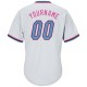 Custom White Light Blue-Pink Authentic Throwback Rib-Knit Baseball Jersey Shirt