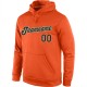 Custom Stitched Orange Black-Old Gold Sports Pullover Sweatshirt Hoodie