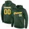 Custom Stitched Green Gold-White Sports Pullover Sweatshirt Hoodie