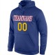 Custom Stitched Royal Gold-Red Sports Pullover Sweatshirt Hoodie