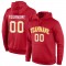 Custom Stitched Red White-Gold Sports Pullover Sweatshirt Hoodie