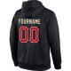 Custom Stitched Black Red-Cream Sports Pullover Sweatshirt Hoodie