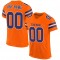 Custom Orange Royal-White Mesh Authentic Football Jersey