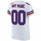 Custom White Royal-Red Mesh Authentic Football Jersey