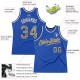 Custom Blue Camo-Navy Authentic Throwback Basketball Jersey