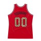 Custom Red Camo-Black Authentic Throwback Basketball Jersey