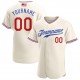 Custom Cream Red-Royal Authentic American Flag Fashion Baseball Jersey