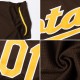 Custom Brown Gold Authentic Baseball Jersey