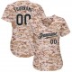 Custom Camo Black-Gray Authentic Baseball Jersey