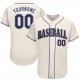 Custom Cream Royal-Gold Authentic Baseball Jersey