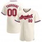 Custom Cream Red-Royal Authentic Baseball Jersey