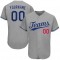 Custom Gray Royal-Red Authentic Baseball Jersey