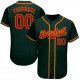 Custom Green Red-Gold Authentic Baseball Jersey