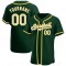 Custom Green White-Gold Authentic Baseball Jersey