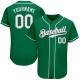 Custom Kelly Green White-Gray Authentic St. Patrick's Day Baseball Jersey