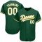 Custom Kelly Green White-Gold Authentic Baseball Jersey