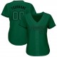 Custom Kelly Green Kelly Green-Black Authentic Baseball Jersey