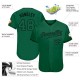 Custom Kelly Green Kelly Green-Black Authentic Baseball Jersey