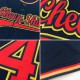 Custom Navy Gold Authentic Baseball Jersey