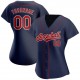 Custom Navy Red-White Authentic Baseball Jersey