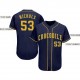 Custom Navy Gold Baseball Jersey