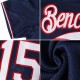 Custom Navy Red-White Authentic Baseball Jersey