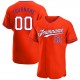 Custom Orange White-Purple Authentic Baseball Jersey