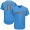 Custom Powder Blue Gray-Dark Gray Authentic Baseball Jersey