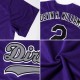 Custom Purple Gold-White Authentic Baseball Jersey