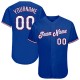 Custom Royal White-Red Authentic Baseball Jersey