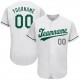 Custom White Kelly Green-Gray Authentic St. Patrick's Day Baseball Jersey