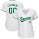 Custom White Kelly Green-Gray Authentic St. Patrick's Day Baseball Jersey