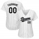 Custom White Black Strip Black-Gray Authentic Baseball Jersey