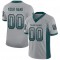 Custom Light Gray Midnight Green-Black Mesh Drift Fashion Football Jersey