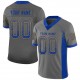 Custom Gray Royal-Gold Mesh Drift Fashion Football Jersey