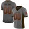 Custom Gray Brown-Orange Mesh Drift Fashion Football Jersey