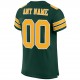 Custom Green Gold-White Mesh Authentic Football Jersey