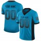 Custom Panther Blue Black-Gray Mesh Drift Fashion Football Jersey