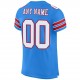 Custom Powder Blue White-Red Mesh Authentic Football Jersey