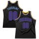 Custom Black Purple-Light Blue Authentic Throwback Basketball Jersey