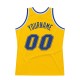 Custom Gold Royal-White Authentic Throwback Basketball Jersey