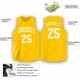 Custom Gold White Round Neck Basketball Jersey