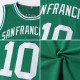 Custom Kelly Green White-Blue Authentic Throwback Basketball Jersey