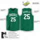 Custom Kelly Green White Round Neck Basketball Jersey