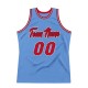 Custom Light Blue Red-Black Authentic Throwback Basketball Jersey