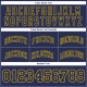 Custom Navy Navy-Gold Authentic Throwback Basketball Shorts