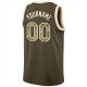 Custom Olive Camo-Cream Round Neck Rib-Knit Salute To Service Basketball Jersey