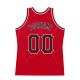 Custom Red Navy-White Authentic Throwback Basketball Jersey