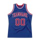 Custom Royal Red-White Authentic Throwback Basketball Jersey