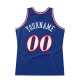 Custom Royal White-Red Authentic Throwback Basketball Jersey